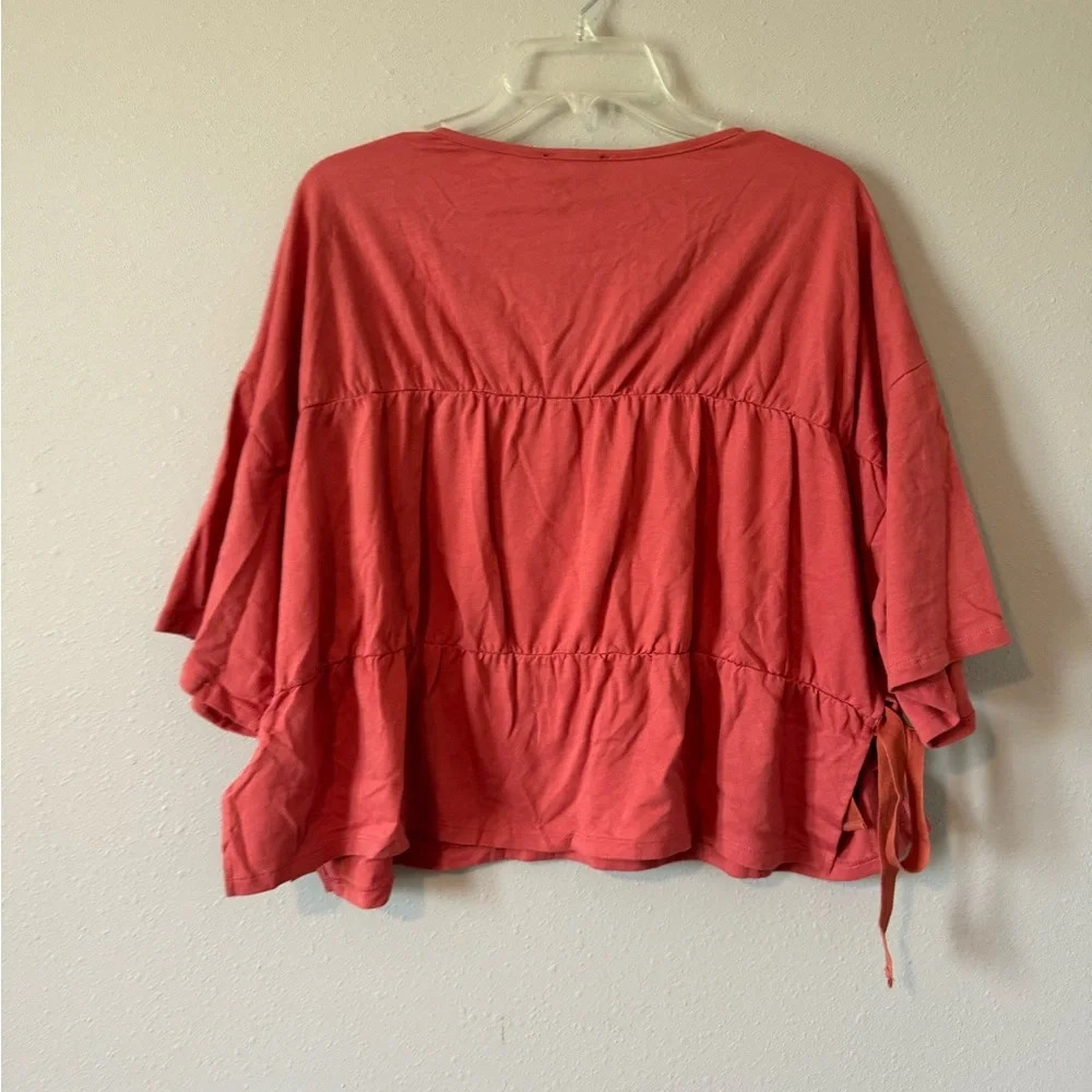 Lumiere Coral Blouse Large - Picture 3 of 4